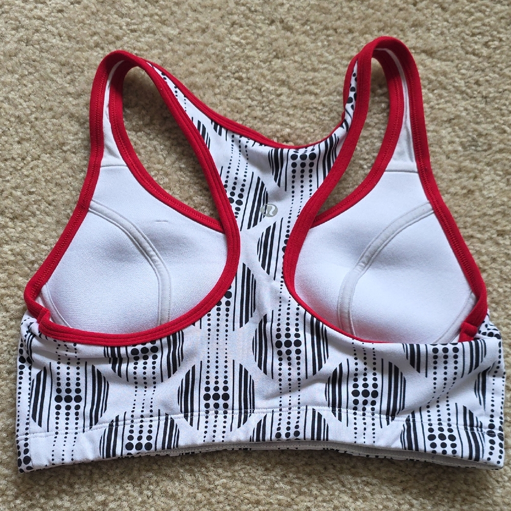 lululemon athletica Women's Top - Red and White